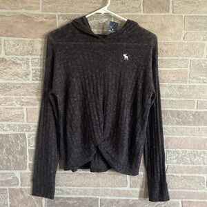 Abercrombie Kids Twist Knot Lightweight Top With Hood